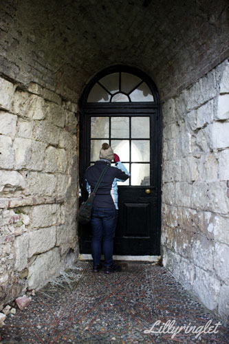 looking inside Lewes Castle