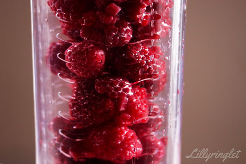 Raspberries in water - inside photo challenge